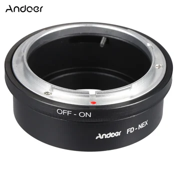 

Andoer Manual Focus FD-NEX Lens Adapter Ring Lens Mount for Canon FD Lens to Fit for Sony NEX E Mount Digital Camera