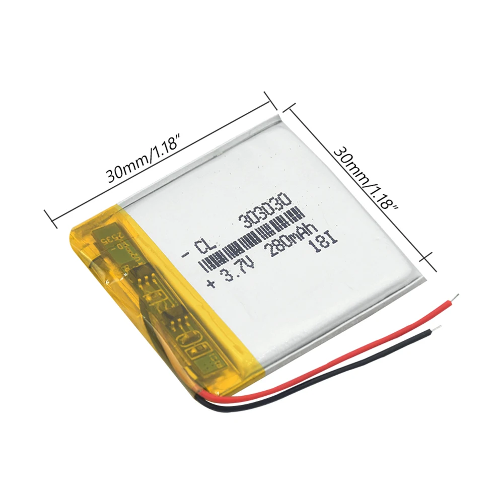 1/2/4x2020 Новинка 3 7 в 280 мАч 303030 литий полимерная батарея GPS Мини камера PDA Pos машина