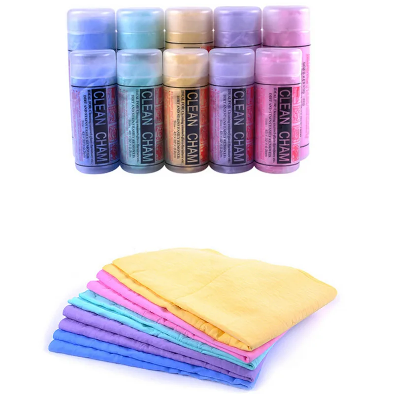 New Natural Artificial Chamois Leather Multifunction Car Cleaning Cloth Washing Suede Towel No Scratches Drying Towel cleaning cloth towel cleaning cloth