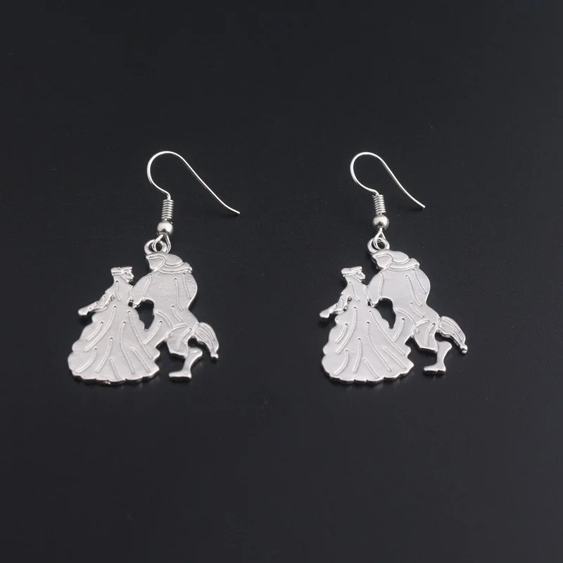

Anime Beauty and Beast Bell Earrings, AliExpress Hot Sale, Pendant Earrings, Bell Earrings Lovers Gift, Anime Jewelry