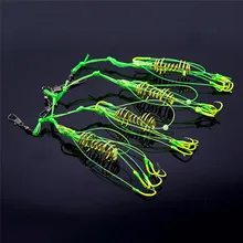 4 шт. флуоресцентный наружный рыболовный крючок для наживки, светящийся анти-висячий струйный взрывной крючок для морской речной рыбалки