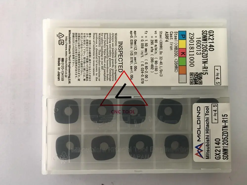 sdnw-1205-zdtn-r15-gx2140-10pcs-hitachi-high-cutting-performance-cnc-indexable-inserts