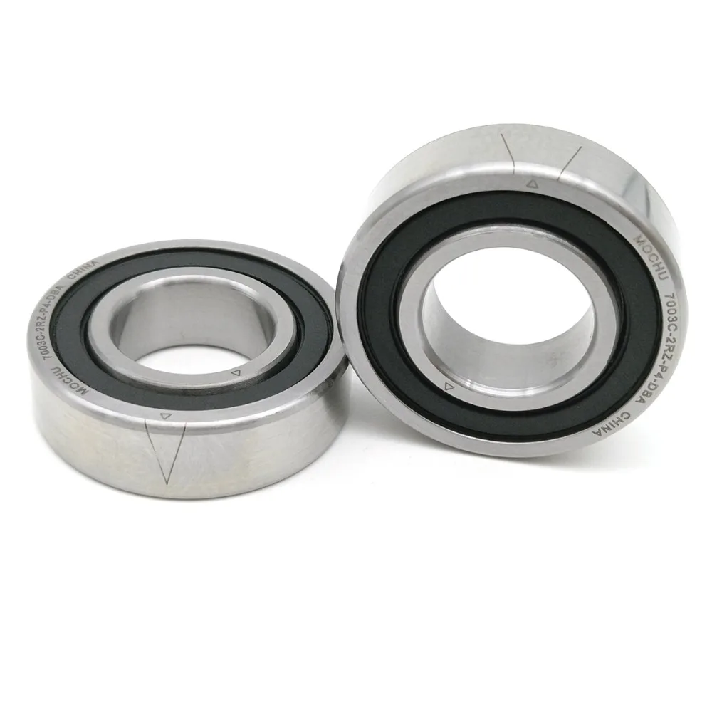 1 пара MOCHU 7003 7003C 2RZ P4 DBA 17x35x10 17x35x20 герметичные Угловые контактные подшипники