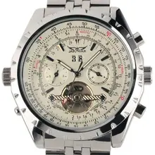 Reloj Hombre JARAGAR Fashion Watch Mens Day Flywheel Auto Mechanical Stell Wristwatch Gift Box Xmas Gift