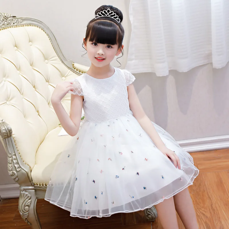 Детская одежда, нарядные платья принцессы для девочек, детская свадебная одежда, платье для девочек, платье с короткими рукавами для малышей 3, 4, 5, 6, 7, 8, 9, 10 лет