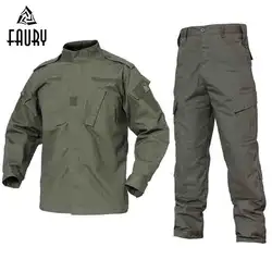 2018 армейский зеленый открытый камуфляжная форма для мужчин одежда Тактический военная форма армейские Охота куртка + брюки для девоче