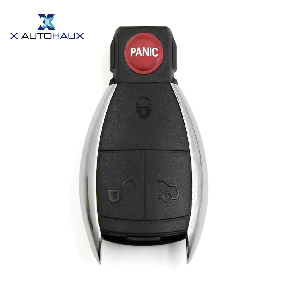 

X AUTOHAUX 4 Buttons Key Fob Remote Case Shell Replacement IYZDC For Mercedes-Benz CL550 CL600 E63 AMG GL450 G55 AMG 2007-2011