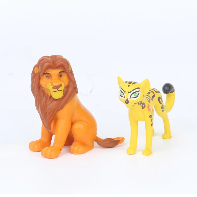 1 набор, Король Лев, фигурка, игрушки, Simba Mufasa Sarabi Taka/Scar Zazu Pumbaa Hyenas, Король Лев, фигурки тортов, детские игрушки