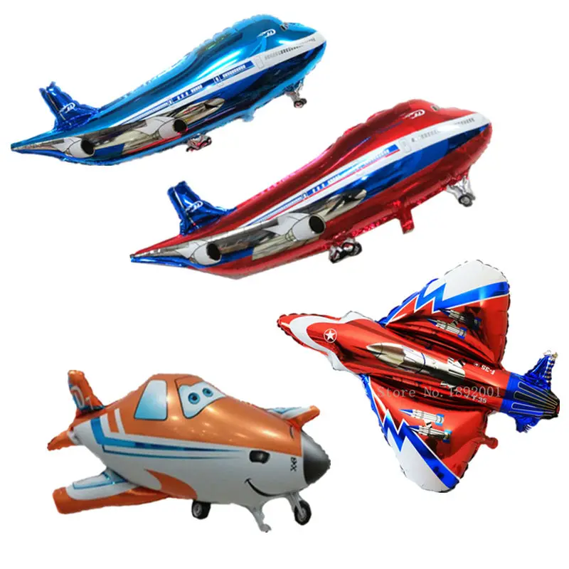

TSZWJ New cartoon airplane shape aluminum balloon balloons Children's holiday party layout decorative balloons Wholesale