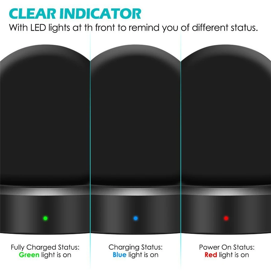 5 В/500 мА умные часы, беспроводное зарядное устройство для samsung Galaxy Watch, Зарядная база для gear S2 S3 Ticwatch 1 2 Moto 360 1 2 nd