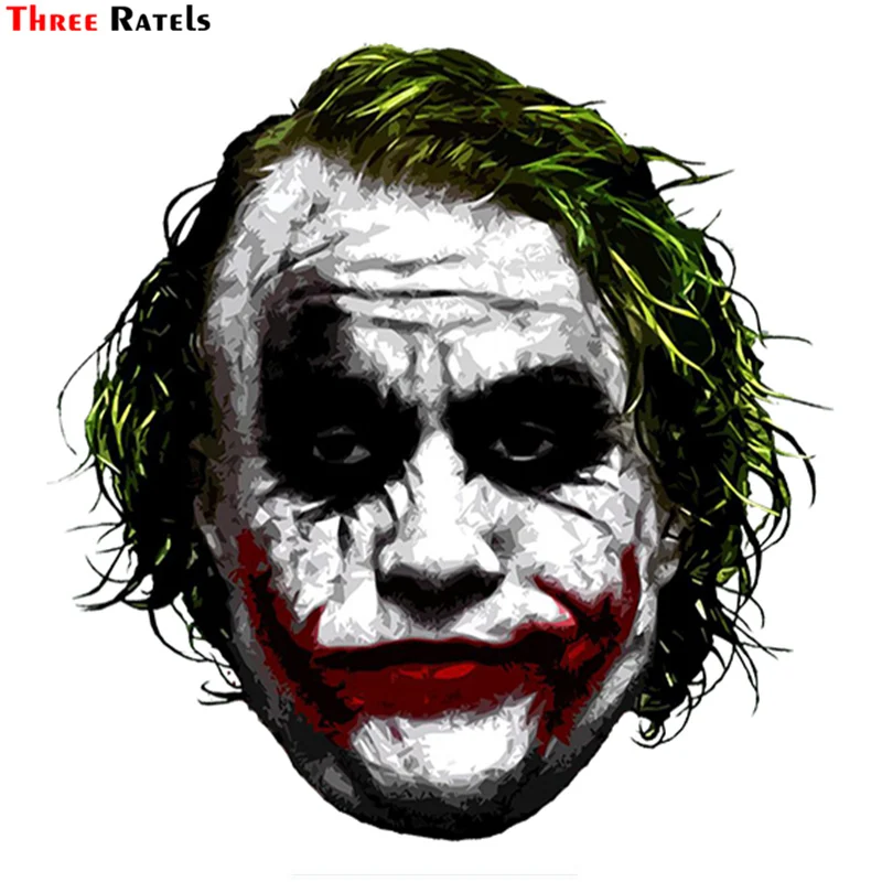 Three Ratels TRL744 #10 4x14 2 см забавные автомобильные наклейки и Джокер why so