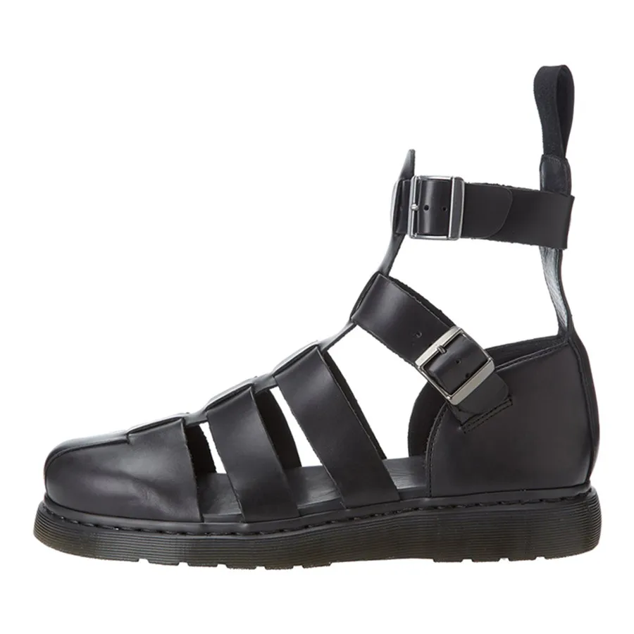 2018 Summer Men Genuine leather punk Sandals Personalized Cover Toe