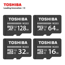 TOSHIBA Micro SD карта 16 Гб/32 ГБ/64 Гб/128 Гб памяти TF Транс флэш-карта Mini SD карта класс 10 U1 Microsd карта для смартфонов/планшетов