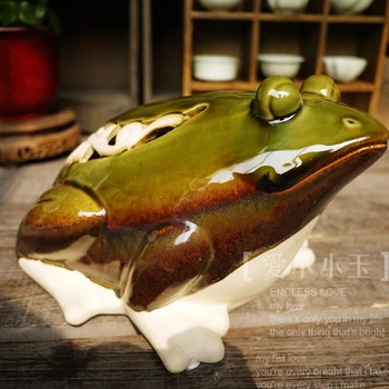 

Ceramic Handicrafts Modern Home Furnishing Living Room Animal Ornaments Thailand Hollow Tree Frog Crafts