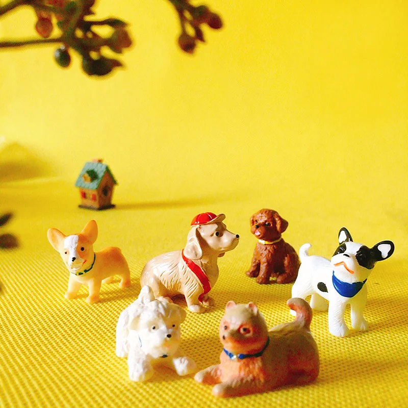 

New arrival~1Pcs dog/puppy/fairy garden gnome/moss terrarium decor/crafts/bonsai/home table decor/diy supplies/figurine