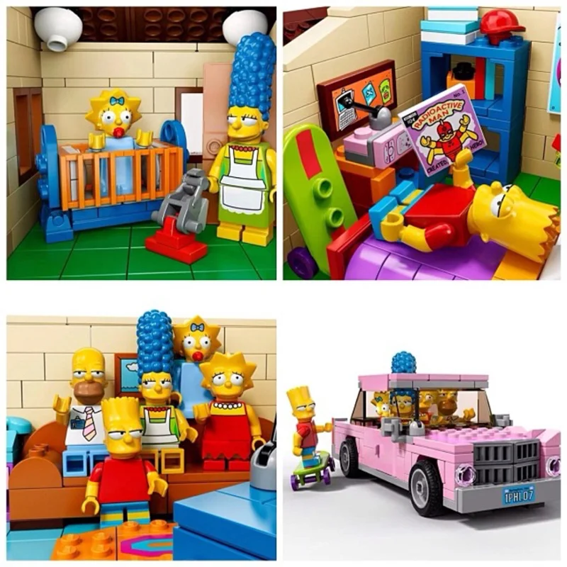 2575Pcs the Simpsons House Model Building Block Children gift The