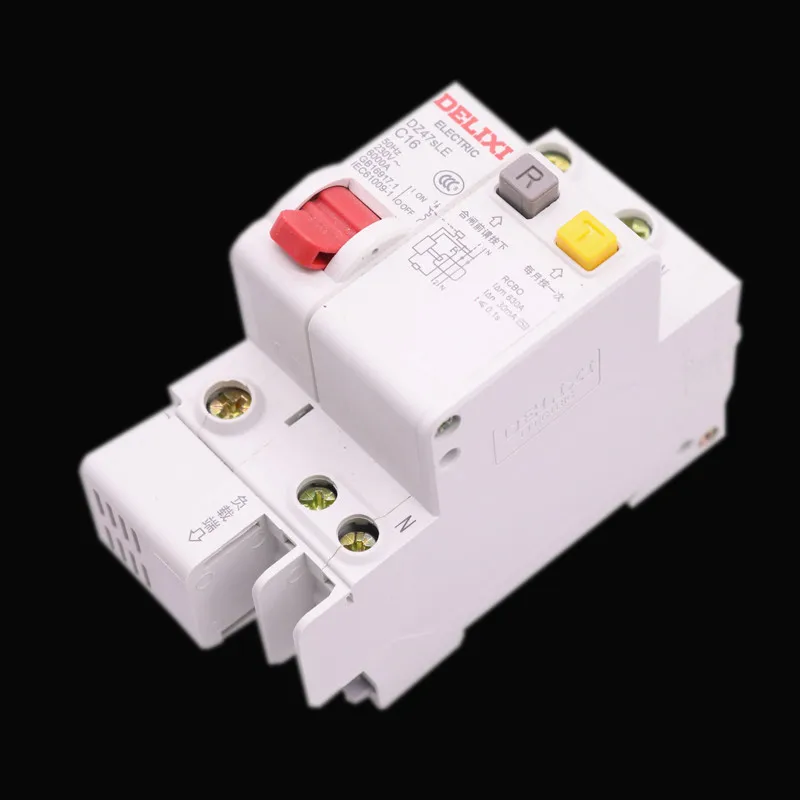 

1pcs 16A 230V ~ 50HZ / 60HZ DZ47SLE Miniature Circuit Breaker 1P + N Leakage Switch Miniature Circuit Breaker