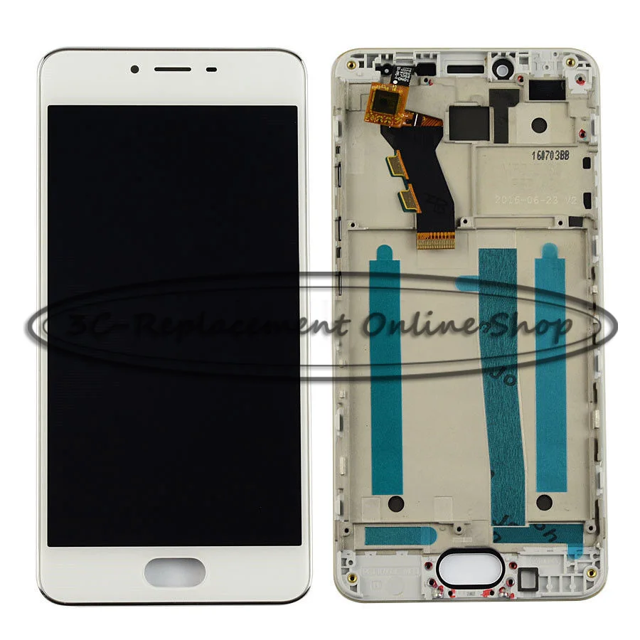 

White For Meizu M3s mini Y685C Y685Q Y685M Y685H / Meizu Meilan 3s LCD Display + Touch Screen Digitizer Assembly With Frame