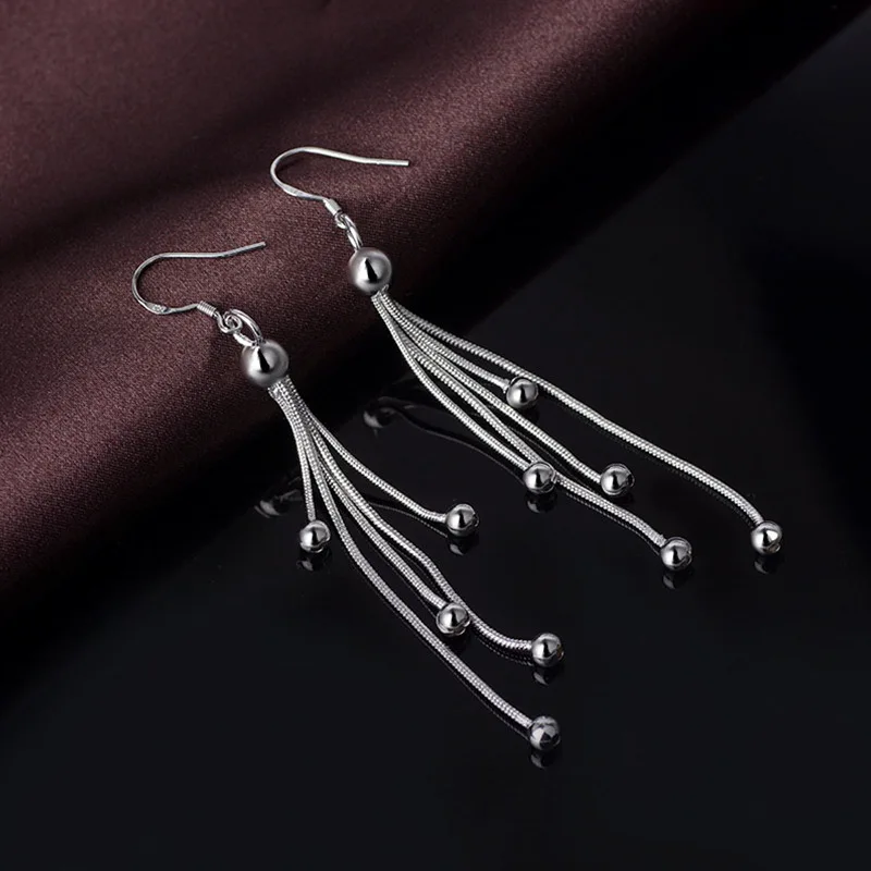 Fashion Korean Long Tassel Earrings For Women Accessories Jewelry Retro White Color Beads 2019 boucle d'oreille Gift | Украшения и
