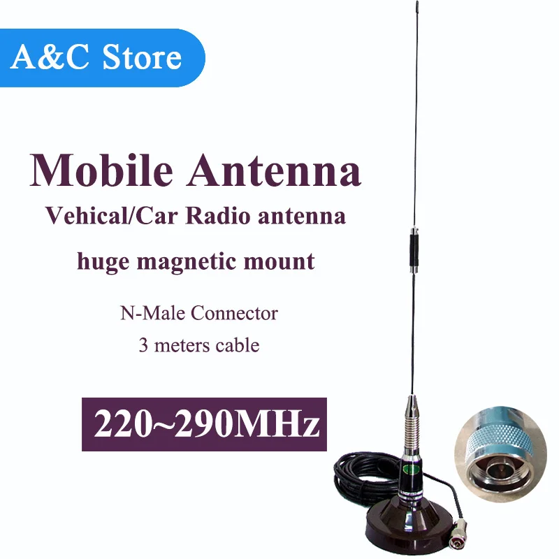 

vhf antenna 230Mhz Antenna N-Male Connector VHF Car Radio Aerial antenna 220~290mhz antenna high quality SL-16 Male