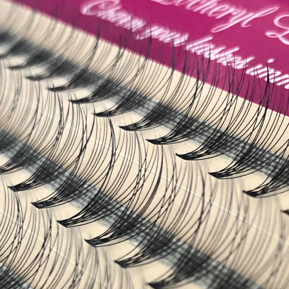 

1box 0.07 10D False Eyelashes Faux Mink Eyelashes Extensions Volume Individual Eyelashes Natural Fashion Dovetail Fly Eyelashes