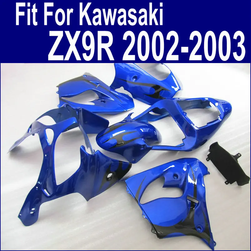 

High quality Fairings For Kawasaki Ninja zx9r fairing kit 2002 2003 02 - 03 EMS Blue Abs plastic kits xl24