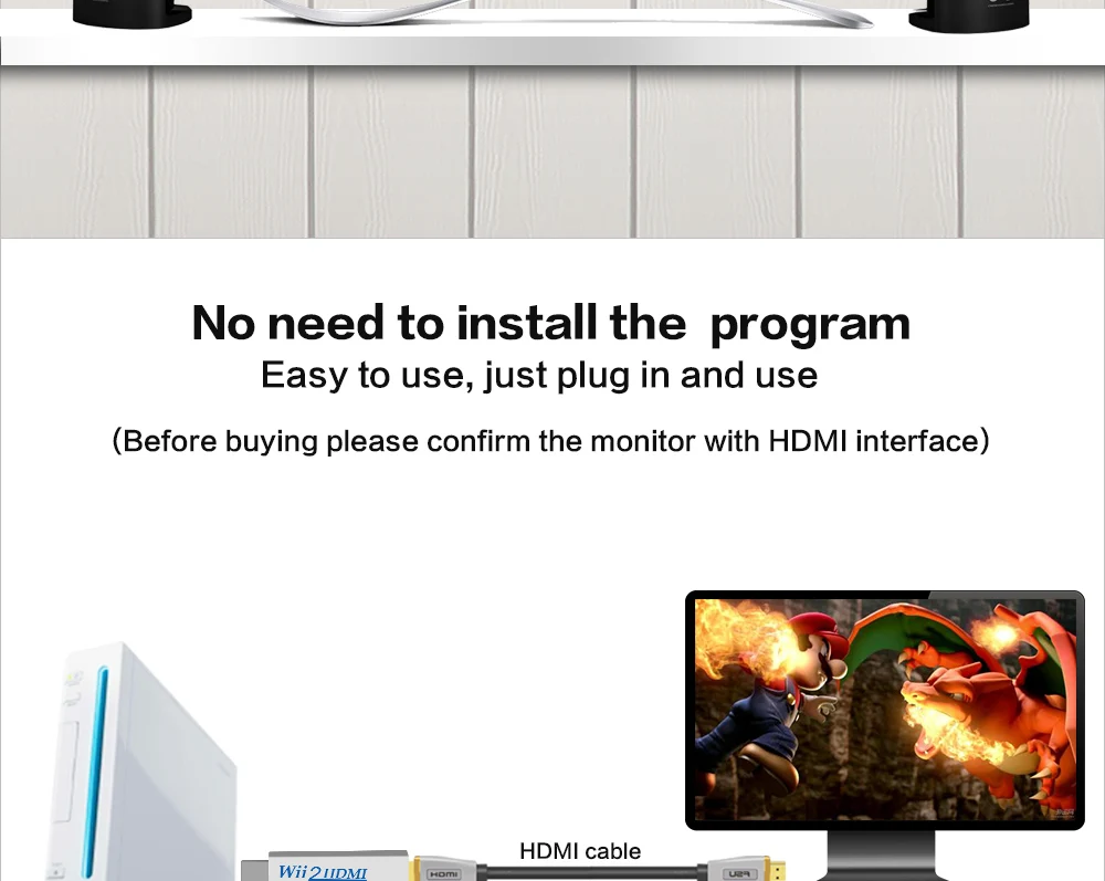 PSU для wii к HDMI конвертер Поддержка Full HD 720 P 1080 3,5 мм Jack аудио конвертер мониторы ТВ дисплей 2 HDMI