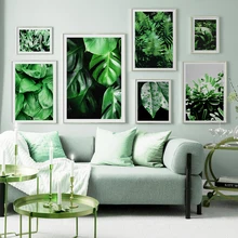 Plants Leaf Monstera Nordic Posters And Prints Wall Art Canvas Painting Wall Pictures For Living Room Scandinavian Home Decor
