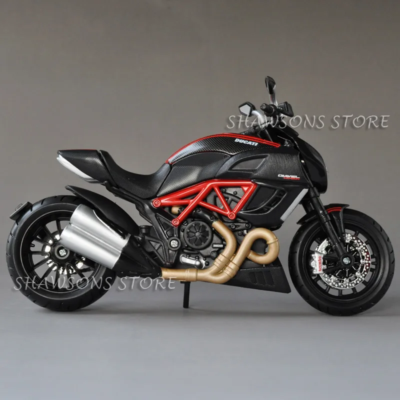 Литые игрушечные модели MAISTO 1:12 DUCATI DIAVEL карбоновый спортивный велосипед миниатюрный мотоцикл Реплика