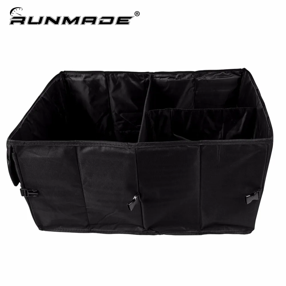 

Складной ящик для хранения и поддержания порядка runmade, многофункциональный органайзер для инструментов, автомобильная Портативная Черная сумка для хранения