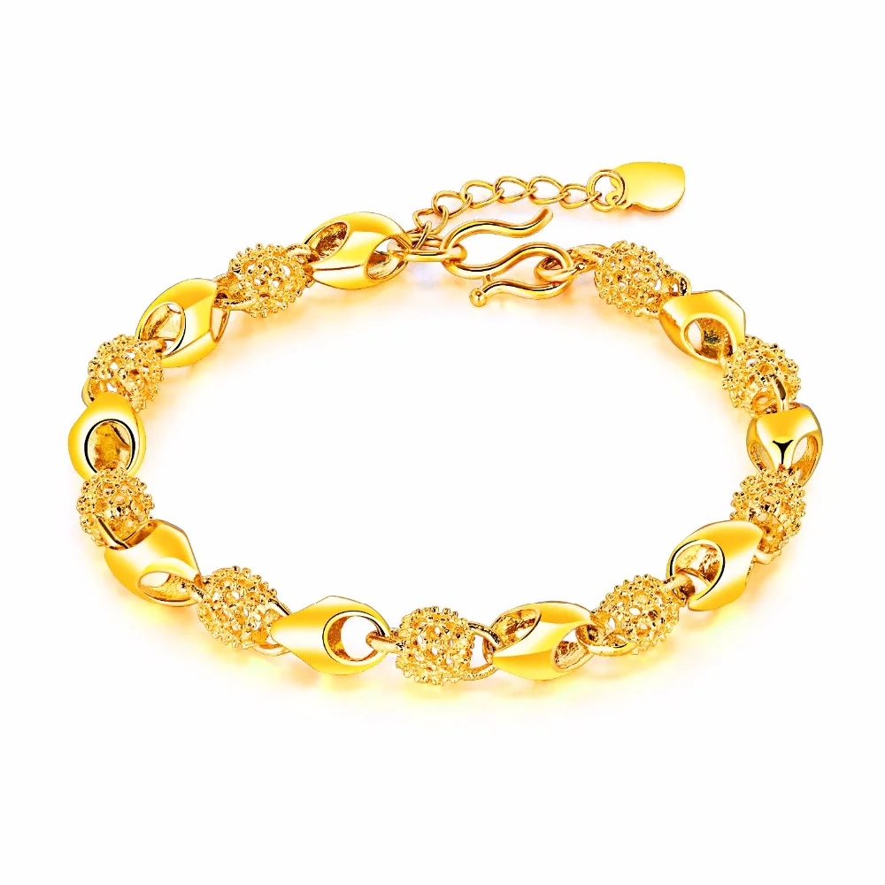 FATE LOVE Female Women Chain link hook Bracelets & Bangles Charm for girls Fashion Jewelry Copper Metal