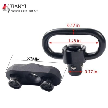 

M-lok QD Push Button QD Sling Swivel for Keymod Adaptor QD Mount For KeyMod Handguard Rail Attachment AR15 Accessories