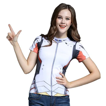 

Game OWT Watch Over tshirt Tracer DVA Widowmaker Mercy Cos T Shirt Costume Cosplay Style Clothing