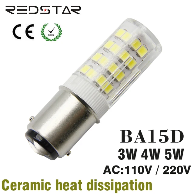 BA15D LED light Bulb base 3W 4W 5W Replacement Halogen Lamp 30W 40W 50W Equivalent , AC 110V