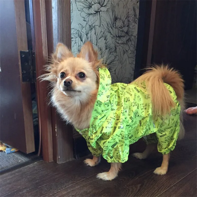 Водонепроницаемый дождевик для маленьких собак, летняя одежда для собак, одежда для домашних животных, дождевик для собак, костюмы для прогулок на открытом воздухе