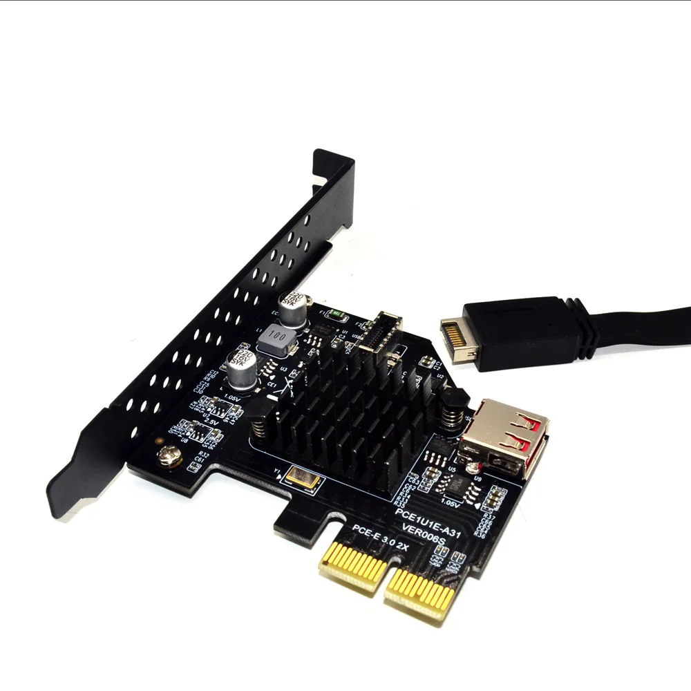 Btbcoin добавить на карта PCI Express 3,0 USB 3,1 PCI-E карта PCIE USB адаптер Райзер TYPE-E USB3.1 Gen2 10 Гбит/с+ USB2.0 карты расширения