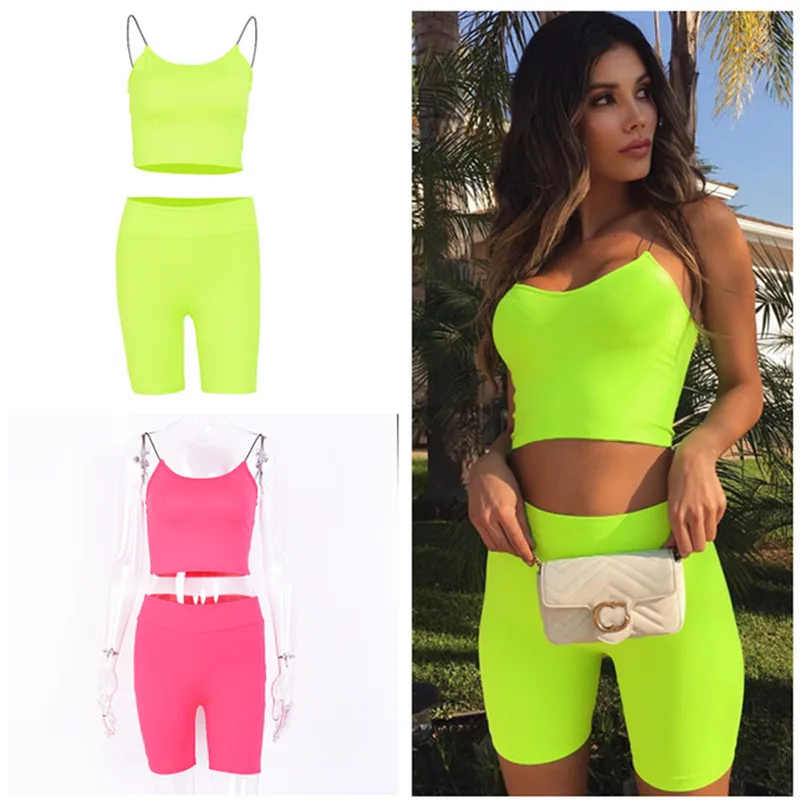 

2Pcs/Set Sport Suit Clothes Women Top+Casual Shorts Pants For Sportswear Woman Casual Gym Clothing Sexy Yoga Set Tracksuit