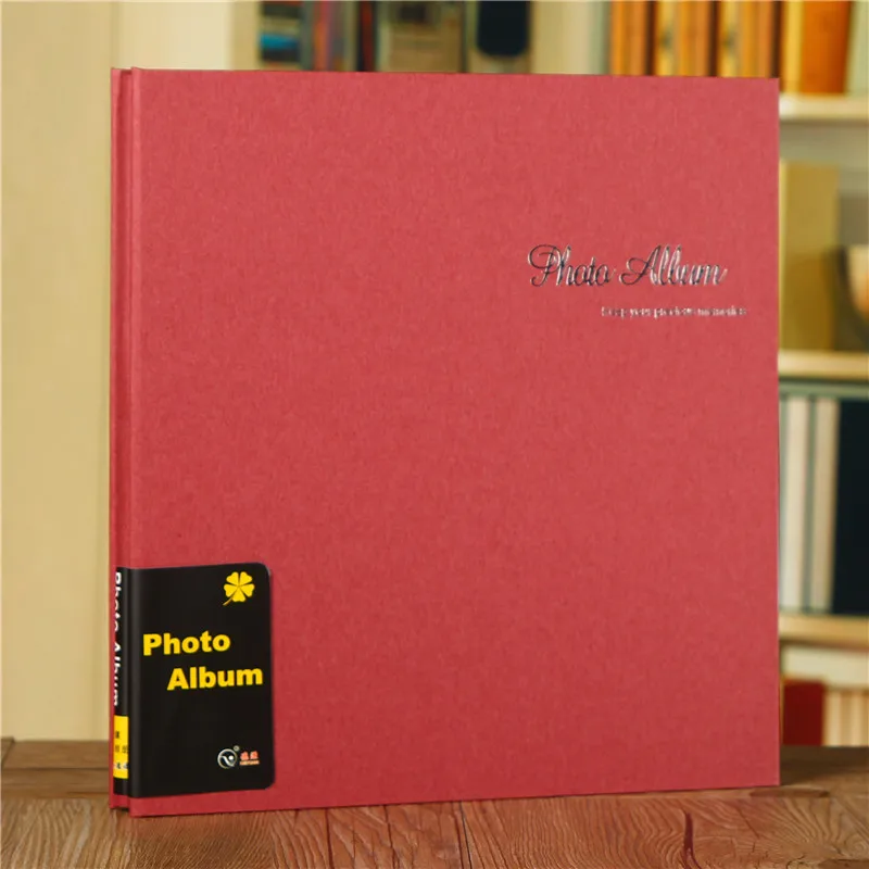 Self Adhesive Cheap Photo Album Red Blue Black Yellow Gray Colors Loose