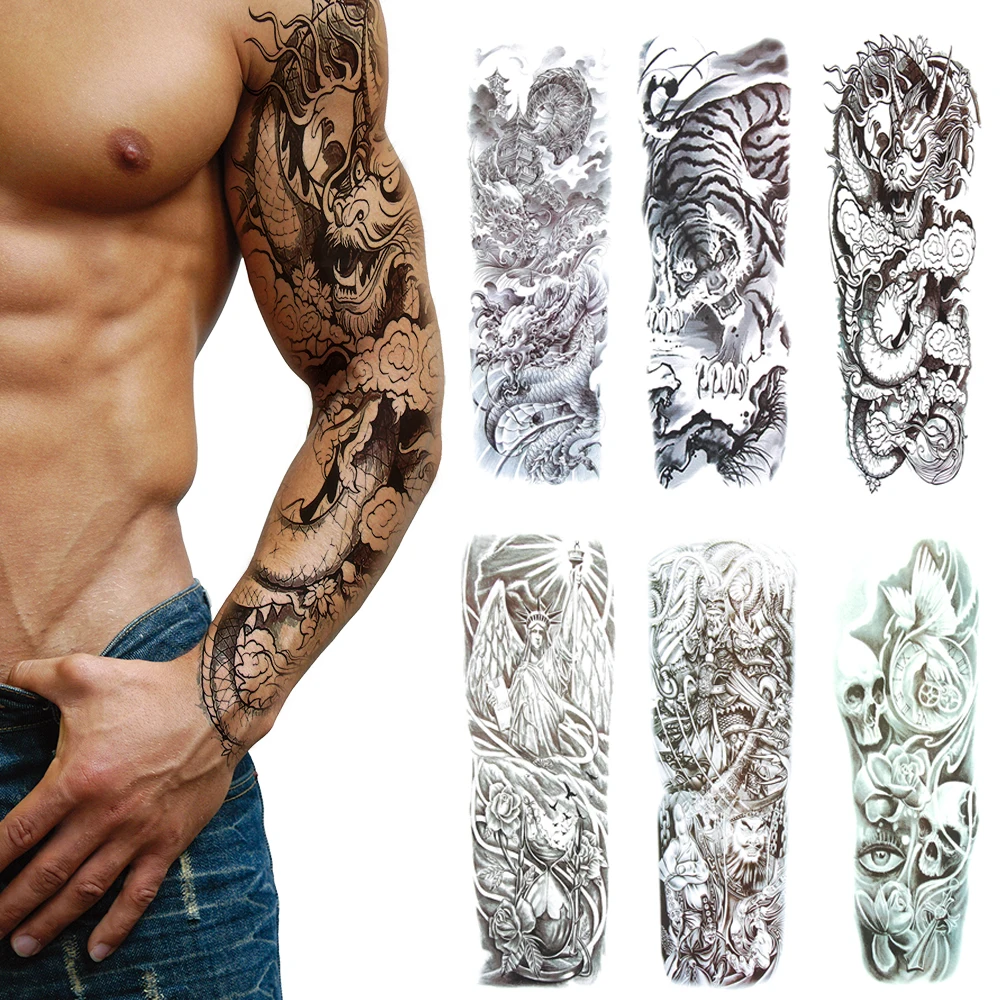 Тату эскизы пол рукава для мужчин