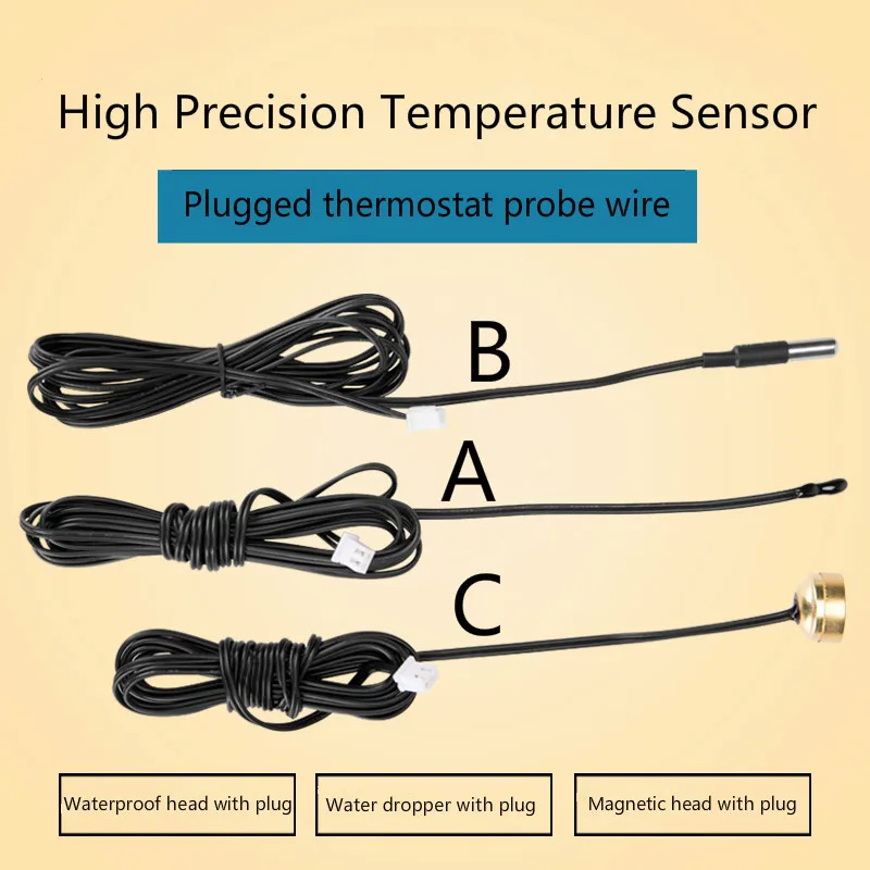 Temperature Controller Probe, Hygrometer with Probe, Waterproof, Air