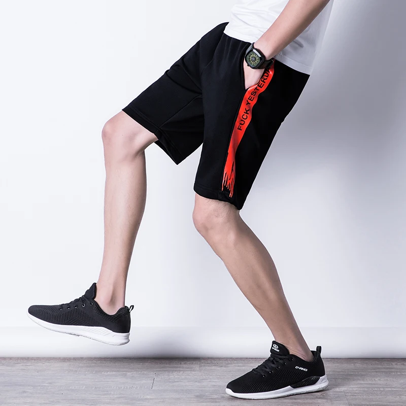 Летние повседневные пляжные шорты мужские упражнения с эластичной резинкой на талии Sim Fit Твердые по колено бермуды Masculina Большие размеры