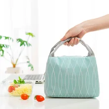 Portable Lunch Box Tote Bag Thermal Insulated Lunch Bag Food Picnic Zipper Bags for Women Kid Men School Office Cooler Lunch Bag