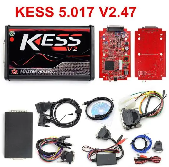 Онлайн Ktag V7.020 Kess V2 V5.017 V2.23 инструмент для программирования без жетона ECU FGTECH V54 BDM Рамка ECU чип тюнинг DHL бесплатно - Цвет: KESS 2.47 EU