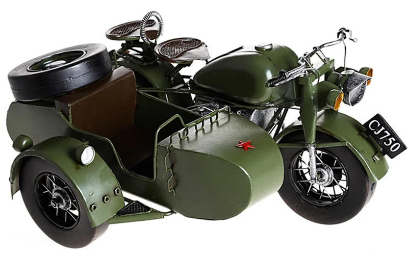 Fashion CJK750 Ural Motorcycle Model, Retro Style K750 Motorcycle