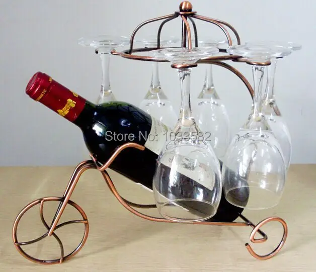 Fashionable New Style Iron Wire Handicraft Hand Made Retro European Wine Holders Hanging Glasses Metal Fashionable New Style Iron Wire Handicraft Hand Made Retro European Wine Holders Hanging Glasses Metal