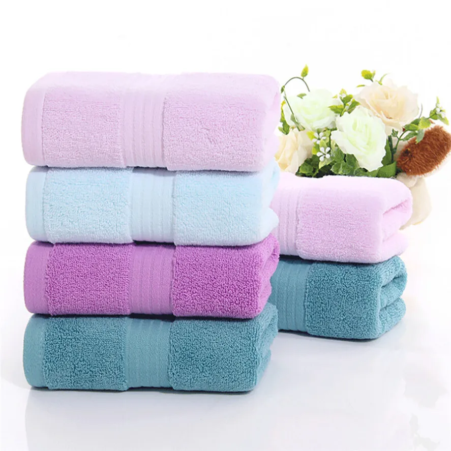 New Soft Bathroom Face Towels 1PC 34*74cm Soft Cotton Face Towel Bamboo Fiber Quick Dry Towels