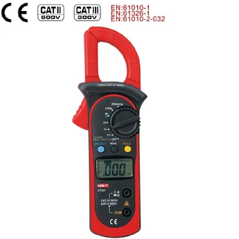 

UNI-T UT201 Digital Current Clamp Meter diagnostic-tool 400A AC Current Clamp Multimeter Volt Amp Ohm HZ Temp Capacitance Tester