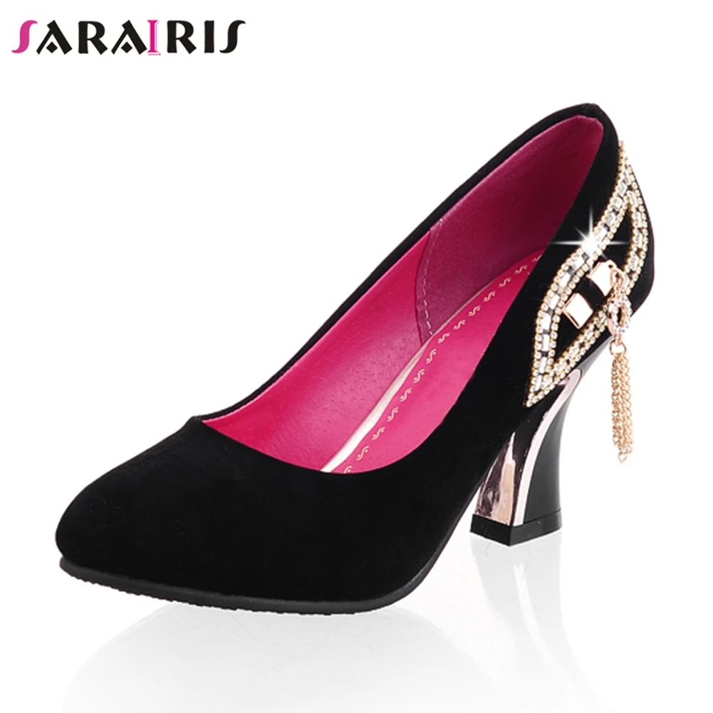 high heels with crystals