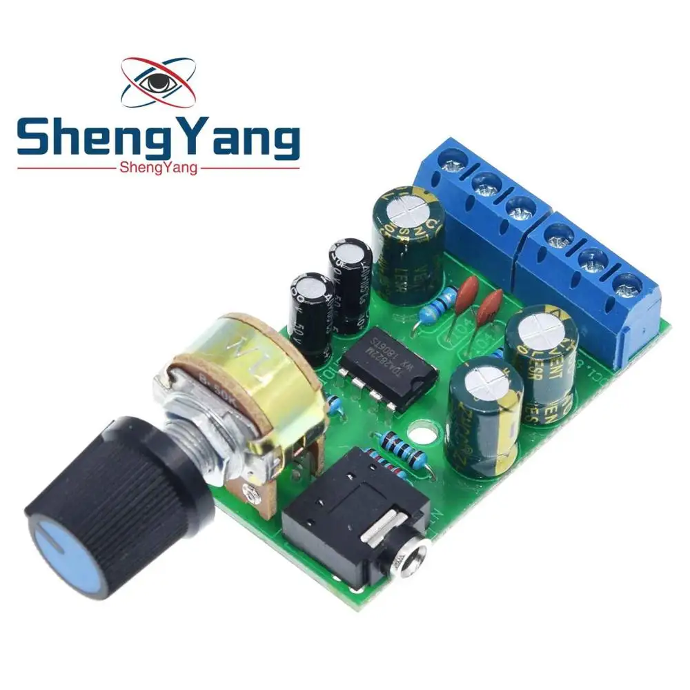 ShengYang Мини DC 3,7~ 12V 5V TDA2822M 2,0-CH стерео аудио усилитель мощности плата 3,5 мм AUX