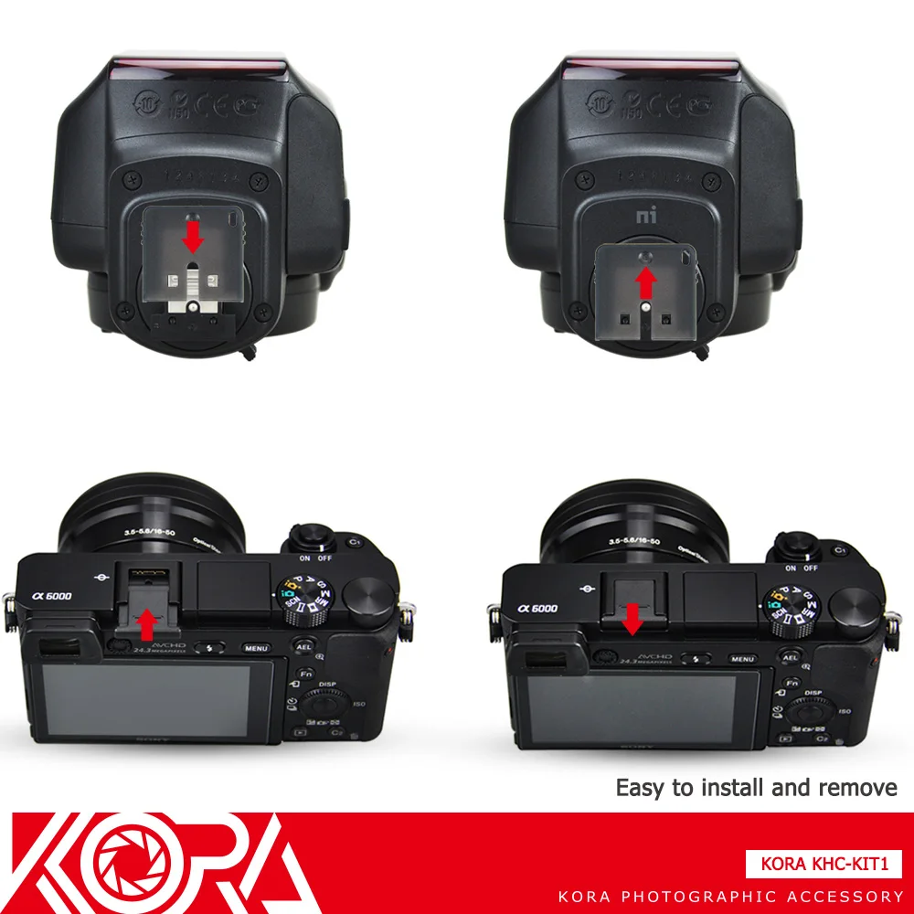 FotoTech Capuchon De Sabot De Rechange Sony FA-SHC1AM/S Pour Sony Alpha A33, A55, A65